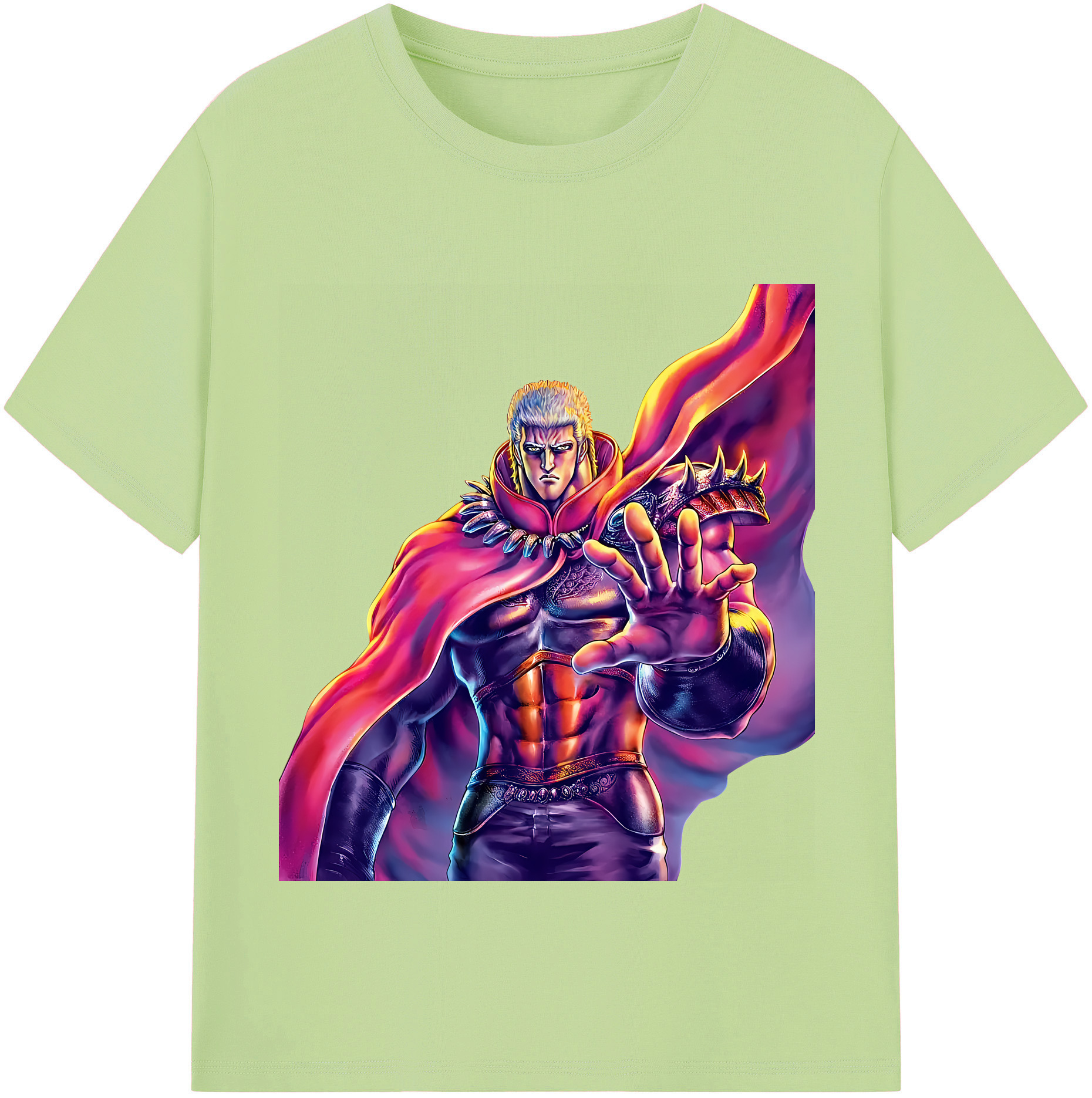 （画像用） 北斗の拳 Fist of the North Star 綿100％半袖Tシャツ（フロントプリント）